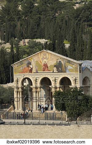 "Basilica of Agony, Agoniae Domini Basilica, Church of All Nations, at the foot of the Mount of Olives, Jerusalem, Israel, Middle East, Asia" View Large Photo Image Stock Photograph - "Basilica of Agony, Agoniae Domini Basilica, Church of All Nations, at the foot of the Mount of Olives, Jerusalem, Israel, Middle East, Asia". Fotosearch
