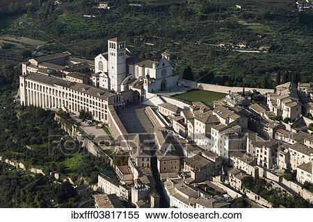 Stock Photography - "Basilica of San Francesco, historic centre, Assisi, Umbria, Italy, Europe". Fotosearch