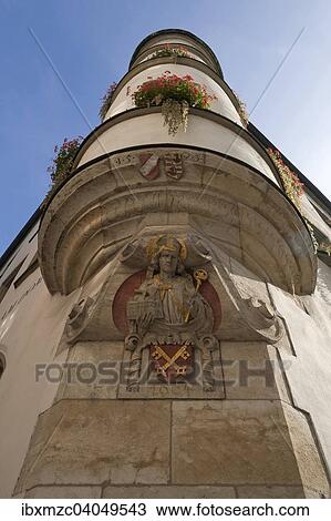 "Bay, 1573, relief with bishop with the coat of arms of Regensburg, now a hotel, former Bishop's residence Bischofshof, Regensburg, Upper Palatinate, Bavaria, Germany, Europe" View Large Photo Image Stock Image - "Bay, 1573, relief with bishop with the coat of arms of Regensburg, now a hotel, former Bishop's residence Bischofshof, Regensburg, Upper Palatinate, Bavaria, Germany, Europe". Fotosearch