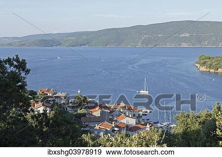 Stock Photo - "Bay, coast, Valun, Island of Cres, Kvarner Gulf, Croatia, Europe". Fotosearch