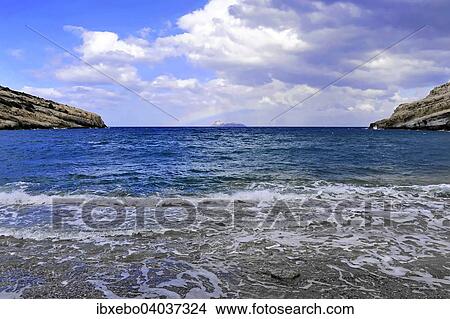 "Bay, Matala beach, Matala, Crete, Greece, Europe" View Large Photo Image Picture - "Bay, Matala beach, Matala, Crete, Greece, Europe". Fotosearch