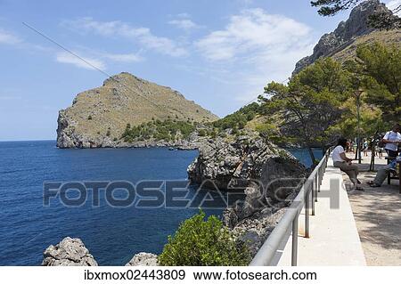"Bay of Sa Calobra, Tramuntana Mountains, Majorca, Balearic Islands, Mediterranean Sea, Spain, Europe" View Large Photo Image Stock Photo - "Bay of Sa Calobra, Tramuntana Mountains, Majorca, Balearic Islands, Mediterranean Sea, Spain, Europe". Fotosearch