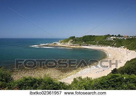 "Beach, Atlantic coast near Saint-Jean-de-Luz, Donibane Lohizune in Basque, Aquitaine region, department of Pyrenees-Atlantiques, France, Europe" View Large Photo Image Stock Photo - "Beach, Atlantic coast near Saint-Jean-de-Luz, Donibane Lohizune in Basque, Aquitaine region, department of Pyrenees-Atlantiques, France, Europe". Fotosearch