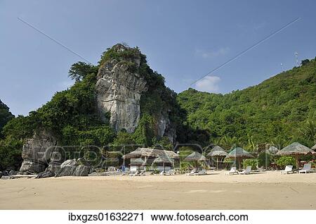 Stock Image - "Beach, Cat Ba, Halong Bay, Vietnam, Southeast Asia, Asia". Fotosearch