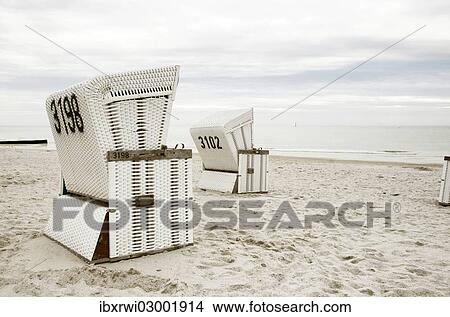 "Beach chairs on the beach of Westerland, Sylt, Westerland, Sylt, Schleswig-Holstein, Germany, Europe" View Large Photo Image Picture - "Beach chairs on the beach of Westerland, Sylt, Westerland, Sylt, Schleswig-Holstein, Germany, Europe". Fotosearch