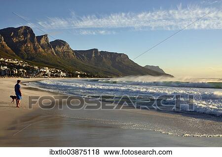 Stock Photo - "Beach of Camps Bay, Cape Town, Western Cape, South Africa, Africa". Fotosearch