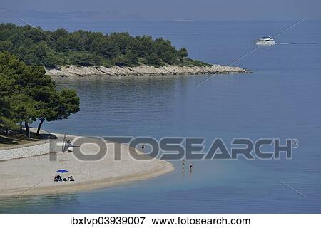 "Beach of Primosten, Adriatic, Sibenik-Knin County, Dalmatia, Croatia, Europe" View Large Photo Image Stock Photo - "Beach of Primosten, Adriatic, Sibenik-Knin County, Dalmatia, Croatia, Europe". Fotosearch