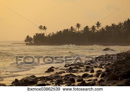 "Beach section with swell at dusk, near Galle, Pettigalawatta region, Southern Province, Sri Lanka, Asia" View Large Photo Image Stock Photo - "Beach section with swell at dusk, near Galle, Pettigalawatta region, Southern Province, Sri Lanka, Asia". Fotosearch