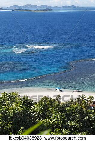 Stock Photo - "Beach, the South Seas, Matamanoa Island, Mamanuca Islands, Fiji, Oceania". Fotosearch