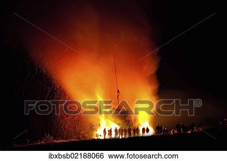 "Beacon fire in Schemmerhofen, Baden-Wuerttemberg, Germany, Europe" View Large Photo Image Stock Photograph - "Beacon fire in Schemmerhofen, Baden-Wuerttemberg, Germany, Europe". Fotosearch
