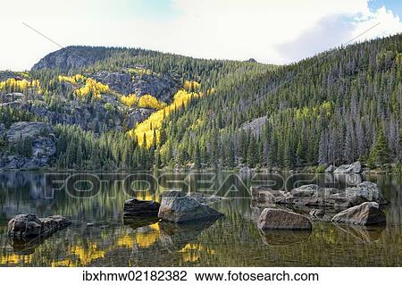 Stock Image - "Bear Lake, Rocky Mountain National Park, Colorado, USA". Fotosearch