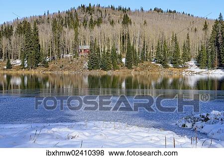 "Beaver Lake, Highway 65, Grand Mesa National Forest, Colorado, USA" View Large Photo Image Stock Photo - "Beaver Lake, Highway 65, Grand Mesa National Forest, Colorado, USA". Fotosearch