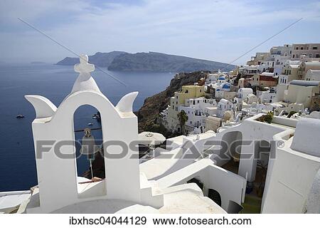 "Bell tower, Santorini, Fira, Santorini, Cyclades, Aegean Sea, Greece, Europe" View Large Photo Image Stock Photo - "Bell tower, Santorini, Fira, Santorini, Cyclades, Aegean Sea, Greece, Europe". Fotosearch