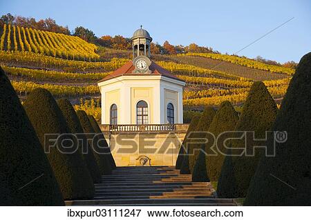 "Belvedere of Schloss Wackerbarth on Johannisberg Mountain in autumn, Radebeul, Saxony, Germany, Europe" View Large Photo Image Stock Photo - "Belvedere of Schloss Wackerbarth on Johannisberg Mountain in autumn, Radebeul, Saxony, Germany, Europe". Fotosearch