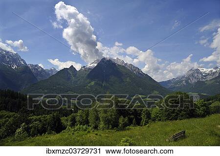 "Berchtesgaden Alps with Hochkalter Mountain at the rear and Reiteralpe Mountain on the right, Loiplsau, Ramsau bei Berchtesgaden, Berchtesgadener Land District, Upper Bavaria, Bavaria, Germany, Europe" View Large Photo Image Stock Image - "Berchtesgaden Alps with Hochkalter Mountain at the rear and Reiteralpe Mountain on the right, Loiplsau, Ramsau bei Berchtesgaden, Berchtesgadener Land District, Upper Bavaria, Bavaria, Germany, Europe". Fotosearch