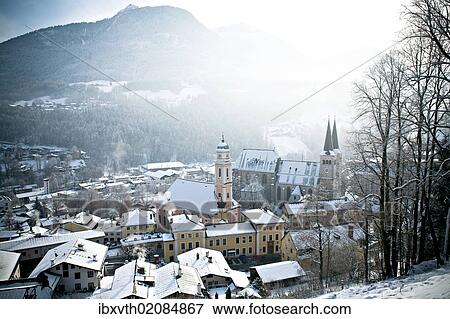 "Berchtesgaden and Berchtesgadener Land in winter, Alps, Bavaria, Germany, Europe" View Large Photo Image Stock Photo - "Berchtesgaden and Berchtesgadener Land in winter, Alps, Bavaria, Germany, Europe". Fotosearch