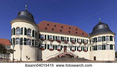 Stock Photography - "Bergzabern Palace, Bad Bergzabern, German Wine Route, Southern Wine Route, Southern Palatinate, Palatinate, Rhineland-Palatinate, Germany, Europe". Fotosearch