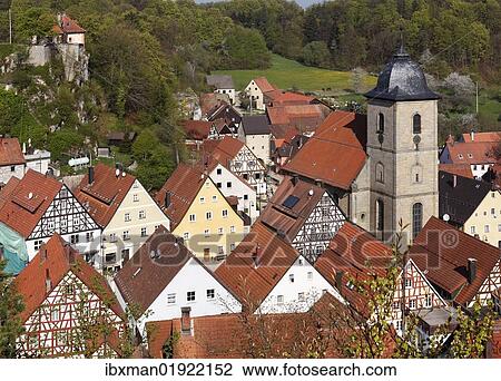 "Betzenstein, view from Schmidberg mountain, Little Switzerland, Upper Franconia, Franconia, Bavaria, Germany, Europe" View Large Photo Image Stock Image - "Betzenstein, view from Schmidberg mountain, Little Switzerland, Upper Franconia, Franconia, Bavaria, Germany, Europe". Fotosearch