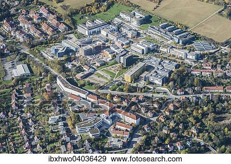 Stock Photo - "Beutenberg Campus, major international center for science and research, interdisciplinary science center, being extended, Jena, Thuringia, Germany, Europe". Fotosearch