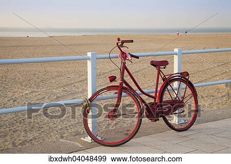 "Bicycle and sandy beach, Scheveningen, The Hague, Holland, The Netherlands, Europe" View Large Photo Image Stock Photo - "Bicycle and sandy beach, Scheveningen, The Hague, Holland, The Netherlands, Europe". Fotosearch