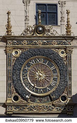 "Big clock tower or Gros Horloge astronomical clock, Rouen, Seine-Maritime, Upper Normandy, France, Europe" View Large Photo Image Stock Photo - "Big clock tower or Gros Horloge astronomical clock, Rouen, Seine-Maritime, Upper Normandy, France, Europe". Fotosearch