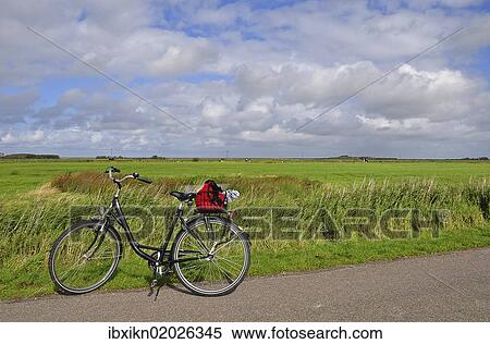 "Bike on Foehr, North Frisian Island, Schleswig-Holstein, Germany, Europe" View Large Photo Image Stock Photography - "Bike on Foehr, North Frisian Island, Schleswig-Holstein, Germany, Europe". Fotosearch