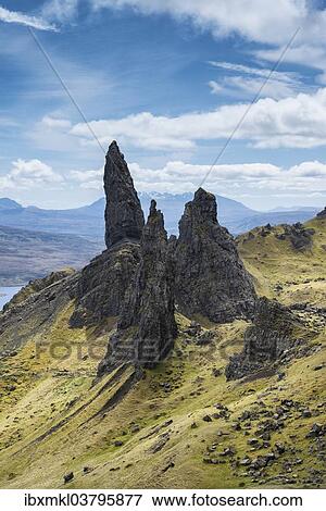 "Bizarre rock formation, Old Man of Storr, Isle of Skye, Scotland, United Kingdom, Europe" View Large Photo Image Stock Photo - "Bizarre rock formation, Old Man of Storr, Isle of Skye, Scotland, United Kingdom, Europe". Fotosearch