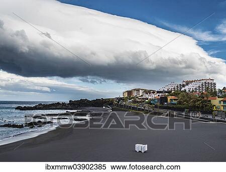 "Black sandy beach, Playa de los Cancajos beach, La Palma, Canary Islands, Spain, Europe" View Large Photo Image Stock Photography - "Black sandy beach, Playa de los Cancajos beach, La Palma, Canary Islands, Spain, Europe". Fotosearch