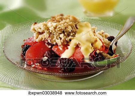 "Blackberry and apple crumble, British food" View Large Photo Image Stock Photo - "Blackberry and apple crumble, British food". Fotosearch