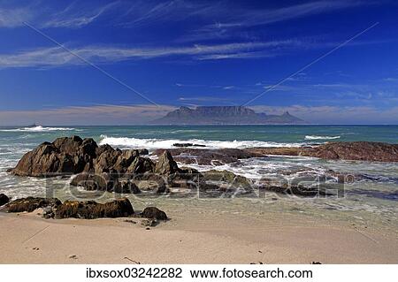 "Bloubergstrand, Table Mountain at back, Cape Town, Western Cape, South Africa, Africa" View Large Photo Image Stock Image - "Bloubergstrand, Table Mountain at back, Cape Town, Western Cape, South Africa, Africa". Fotosearch