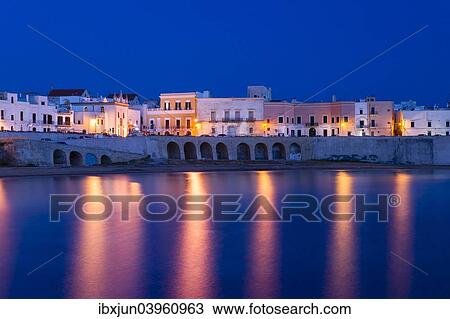 "Blue hour, dusk, Seno della Purita city beach, historic centre with the church Chiesa della Purita, Gallipoli, Province of Lecce, Apulia, Italy, Europe" View Large Photo Image Stock Image - "Blue hour, dusk, Seno della Purita city beach, historic centre with the church Chiesa della Purita, Gallipoli, Province of Lecce, Apulia, Italy, Europe". Fotosearch
