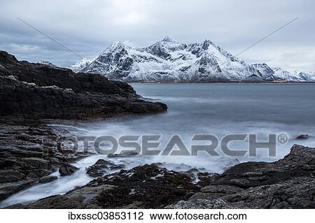 "Blue hour on the coast of Austvagoy, Lofoten, Norway, Europe" View Large Photo Image Stock Image - "Blue hour on the coast of Austvagoy, Lofoten, Norway, Europe". Fotosearch