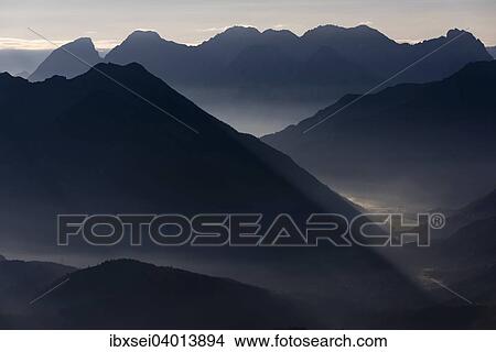 "Blue hour with mountain peaks, Mieming Mountains, Reutte, Ausserfern, Tyrol, Austria, Europe" View Large Photo Image Picture - "Blue hour with mountain peaks, Mieming Mountains, Reutte, Ausserfern, Tyrol, Austria, Europe". Fotosearch