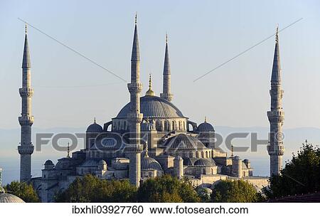 "Blue Mosque, also Sultan Ahmed Mosque, Sultanahmet Camii, UNESCO World Heritage Site, Istanbul, European side, Turkey, Asia" View Large Photo Image Stock Image - "Blue Mosque, also Sultan Ahmed Mosque, Sultanahmet Camii, UNESCO World Heritage Site, Istanbul, European side, Turkey, Asia". Fotosearch