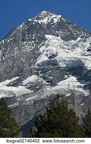Stock Image - "Blueemlisalp Mountain, Kandersteg, Bernese Oberland, Switzerland, Europe". Fotosearch
