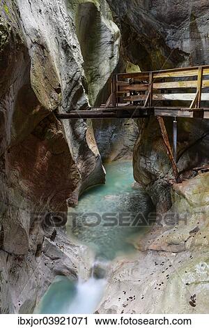 "Boardwalk in the Seisenbergklamm, Weissbach, Saalach, Lofer, Zell am See District, Salzburg, Austria, Europe" View Large Photo Image Stock Image - "Boardwalk in the Seisenbergklamm, Weissbach, Saalach, Lofer, Zell am See District, Salzburg, Austria, Europe". Fotosearch