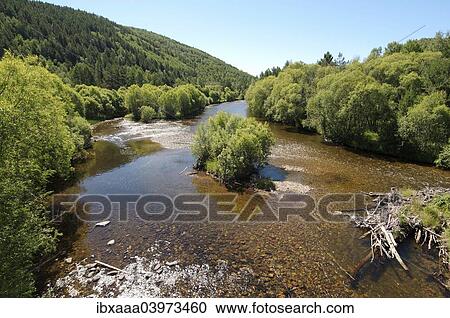 Stock Image - "Bolshaya river or Big river, Buryatia, Siberia, Russia, Europe". Fotosearch