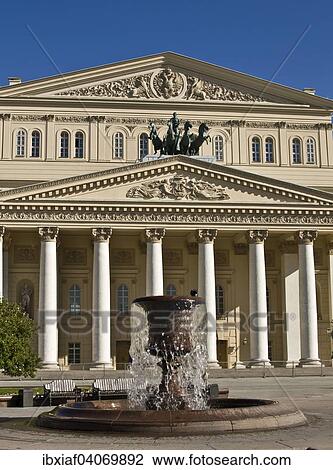 "Bolshoi Theatre and fountain, Moscow, Russia, Europe" View Large Photo Image Stock Image - "Bolshoi Theatre and fountain, Moscow, Russia, Europe". Fotosearch