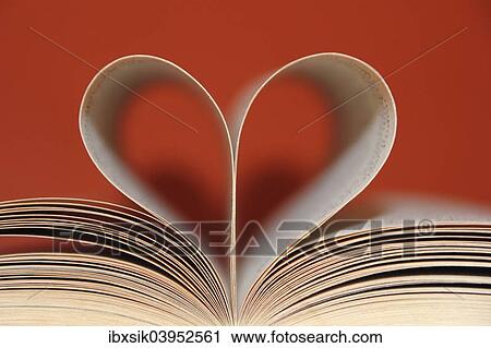 "Book pages, heart-shaped" View Large Photo Image Stock Image - "Book pages, heart-shaped". Fotosearch