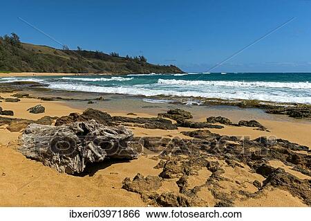 "Boulders on the beach, Moloaa Bay, Anahola, Kaua'i, Hawaii, United States, North America" View Large Photo Image Stock Photograph - "Boulders on the beach, Moloaa Bay, Anahola, Kaua'i, Hawaii, United States, North America". Fotosearch