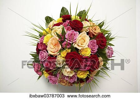 "Bouquet of flowers, roses" View Large Photo Image Stock Image - "Bouquet of flowers, roses". Fotosearch