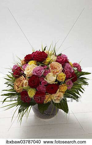Stock Image - "Bouquet of flowers, roses". Fotosearch
