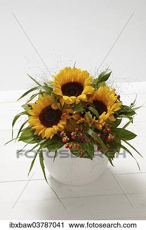 "Bouquet of flowers, sunflowers" View Large Photo Image Stock Image - "Bouquet of flowers, sunflowers". Fotosearch