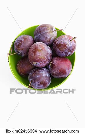 Picture - Bowl of Plums. Fotosearch