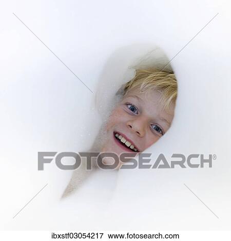 "Boy, 9 years, head amidst bath foam" View Large Photo Image Stock Photo - "Boy, 9 years, head amidst bath foam". Fotosearch