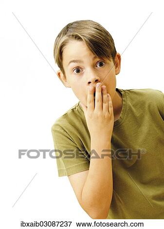 "Boy, looking surprised" View Large Photo Image Stock Photo - "Boy, looking surprised". Fotosearch