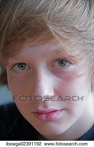 "Boy, twelve years, portrait" View Large Photo Image Stock Image - "Boy, twelve years, portrait". Fotosearch