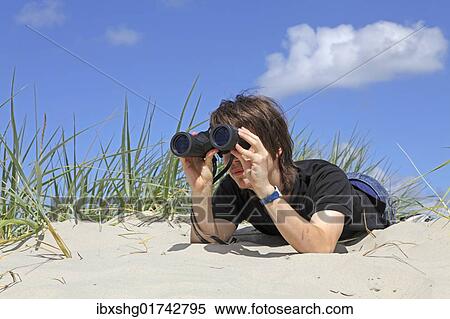 "Boy with binoculars, south beach, Borkum island, East Frisian Island, East Frisia, Lower Saxony, Germany, Europe" View Large Photo Image Stock Photography - "Boy with binoculars, south beach, Borkum island, East Frisian Island, East Frisia, Lower Saxony, Germany, Europe". Fotosearch