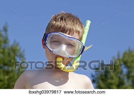 "Boy with diving mask and snorkel, near Donja Klada, Kvarner Gulf, Croatia, Europe" View Large Photo Image Stock Photo - "Boy with diving mask and snorkel, near Donja Klada, Kvarner Gulf, Croatia, Europe". Fotosearch