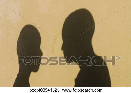 Stock Photography - "Boys, shadows, Township, St. Lucia Estuary, Elephant Coast, KwaZulu-Natal, South Africa, Africa". Fotosearch